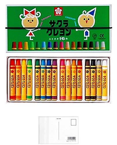 Amazon.co.jp: サクラクレパス クレヨン 太巻 16色 (ゴム紐付) LY16R 2